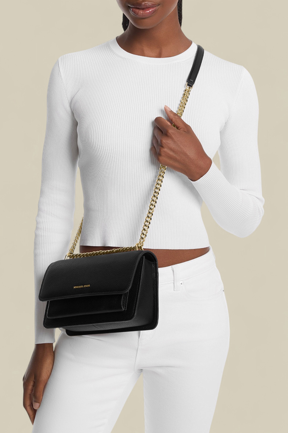 תמונת כל הלוק של תיק קרוסבודי קלייר לארג'